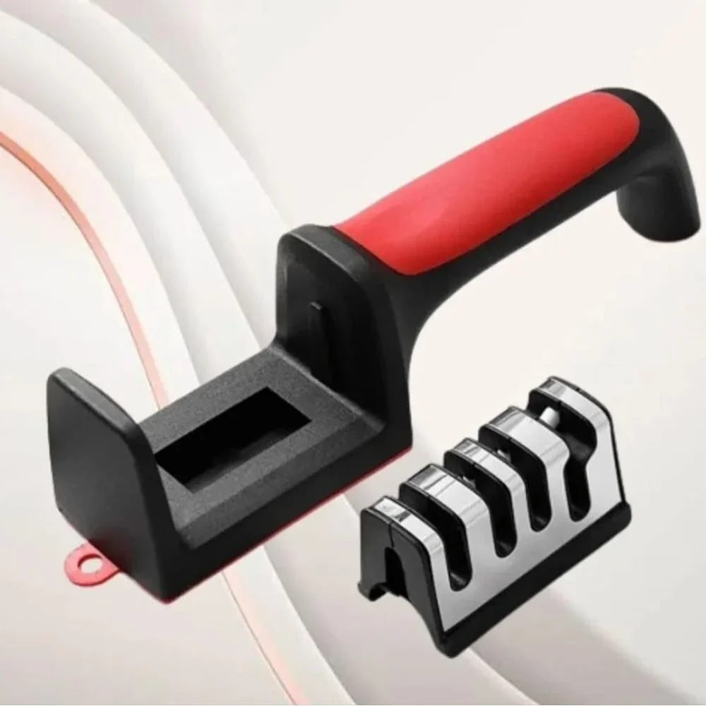 4-Stage Knife, Scissor Sharpener - Universal Kitchen Knife & Scissor All Kind Of